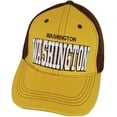 thumbnail image 1 of Washington Solid Front Air Mesh Back Adjustable Baseball Cap (Gold/Burgundy), 1 of 2