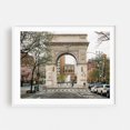 thumbnail image 1 of Washington Square Arch 02 - Manhattan New York Photography Architecture City Cityscape Street Photography Travel Poster Scenic White Framed Wall Art Print 5 x 7 inches, 1 of 3