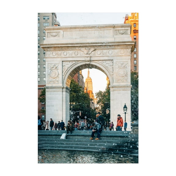 Washington Square Arch 04 - Manhattan New York Photography Cityscape Architecture Street Photography Skyline Travel Poster Scenic Unframed Wall Art Print 4 x 6 inches