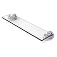 thumbnail image 1 of Washington Square Collection Glass Vanity Shelf with Beveled Edges - Polished Chrome / 22 Inch, 1 of 2