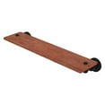 thumbnail image 1 of Washington Square Collection Solid IPE Ironwood Shelf - Matte Black / 22 Inch, 1 of 6