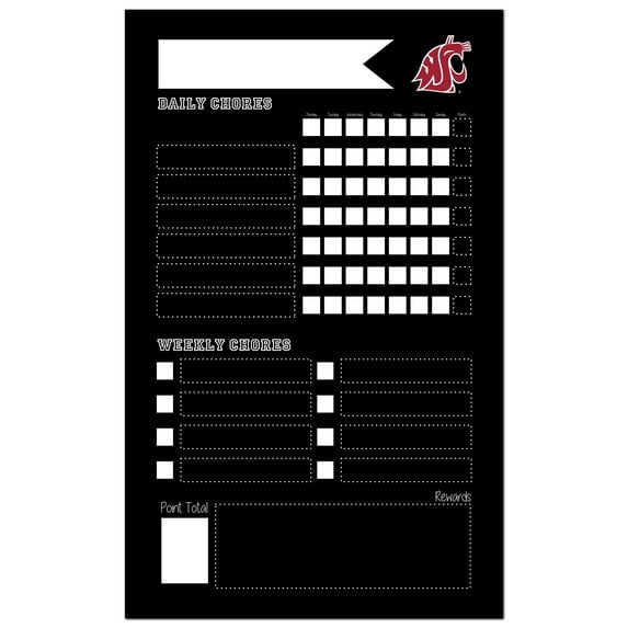 Washington State Cougars 11'' x 19'' Chore Chalkboard
