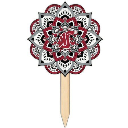 Washington State Cougars 18'' x 12'' Mandala Yard Stake