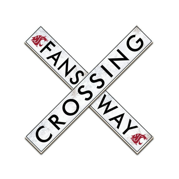 Washington State Cougars 48" Fans Way Crossing Sign