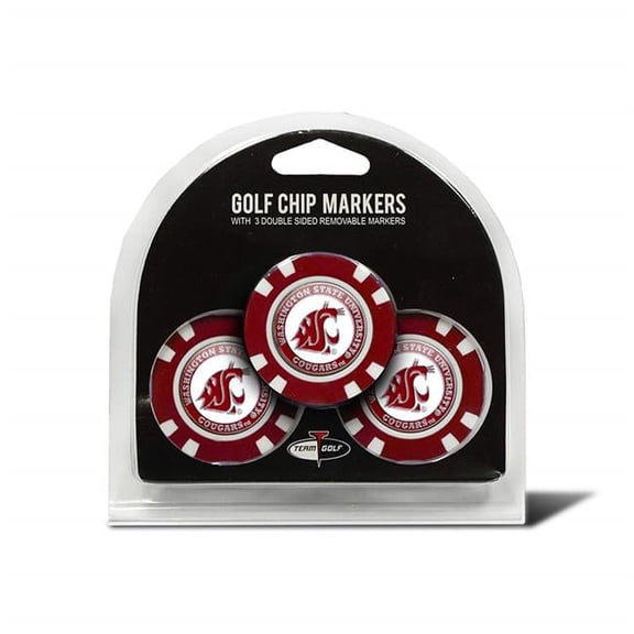NCAA Washington State Cougars Golf Chip with Marker, Team Color, One Size