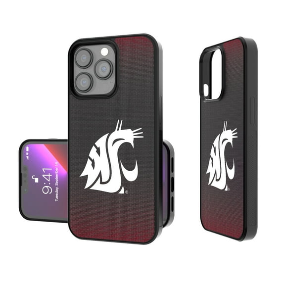 Washington State Cougars Linen Logo iPhone Bump Case