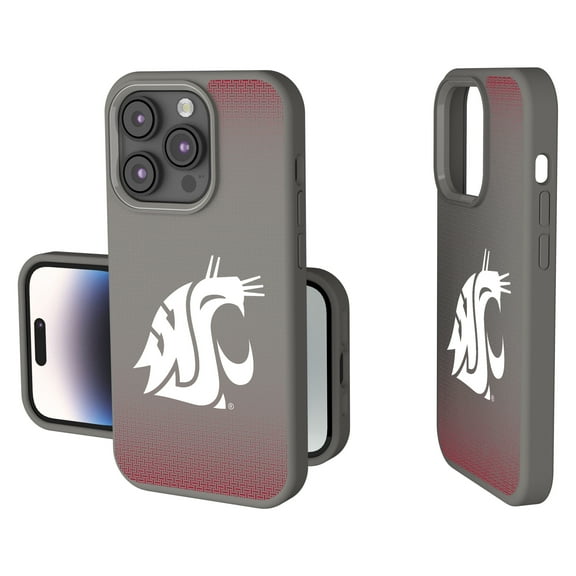 Washington State Cougars Linen Logo iPhone Soft Touch Case