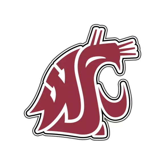 Washington State Cougars Logo #2 Waterproof Sticker Phone Decal Water Bottle Stickers Car Decals, Laptop Sticker