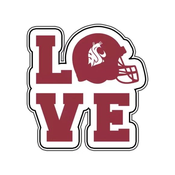 Washington State Cougars Logo #6 Waterproof Sticker Phone Decal Water Bottle Stickers Car Decals, Laptop Sticker