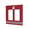 thumbnail image 1 of Washington State Cougars Stripe Design Double Rocker Light Switch Plate, 1 of 4