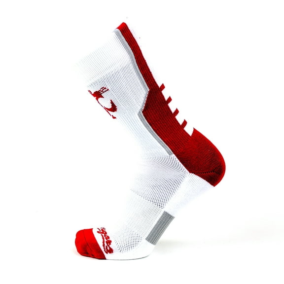 Washington State Cougars White Sport Sock - Donegal Bay - Unisex - One Size - Crew