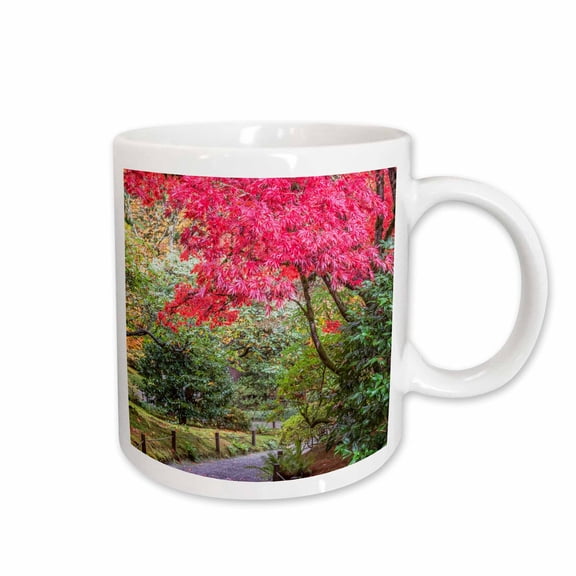 3drose, Washington State, Seattle. Autumn Color, Japanese Garden, 11oz Mug