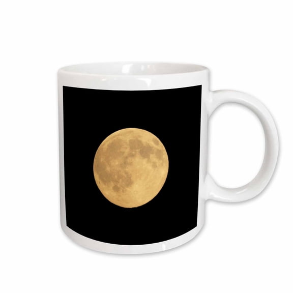 3drose, Washington State, Seattle, Full Moon, 15oz Mug