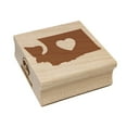 thumbnail image 1 of Washington State with Heart Square Rubber Stamp Stamping Scrapbooking Crafting - Large 2.75in, 1 of 7