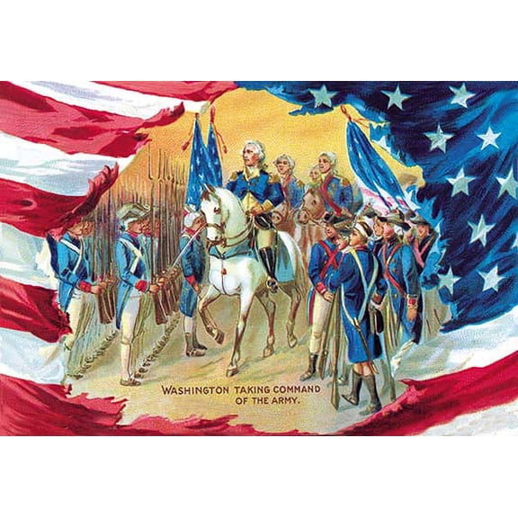 Washington Taking Command of the Army Fine art canvas print (20" x 30")
