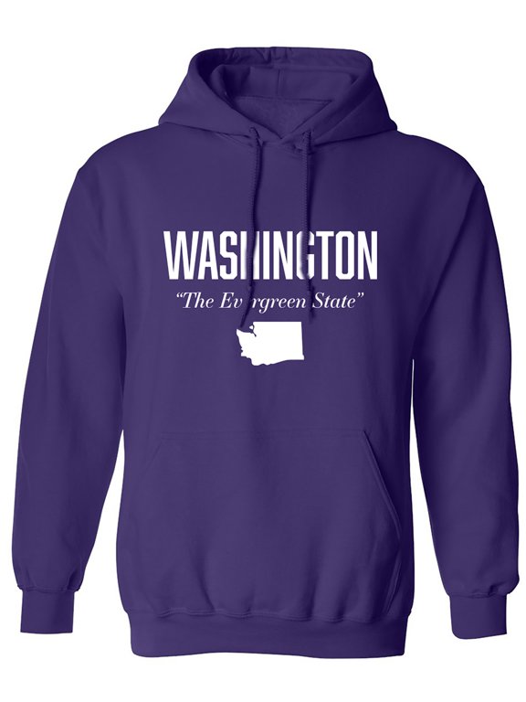 Washington The Evergreen State Adult Hooded Sweatshirt