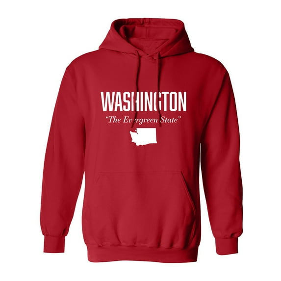 Washington The Evergreen State Adult Hooded Sweatshirt