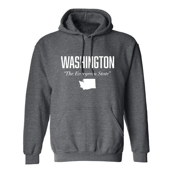Washington The Evergreen State Adult Hooded Sweatshirt