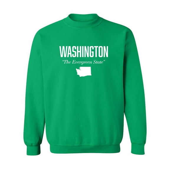 Washington The Evergreen State Crewneck Sweatshirt