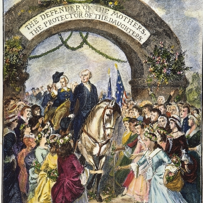Washington Trenton 1789. Washington'S Reception At Trenton New