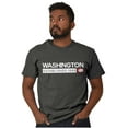 thumbnail image 1 of Washington WA Map Shape Established Men's Graphic T Shirt Tees Brisco Brands X, 1 of 6