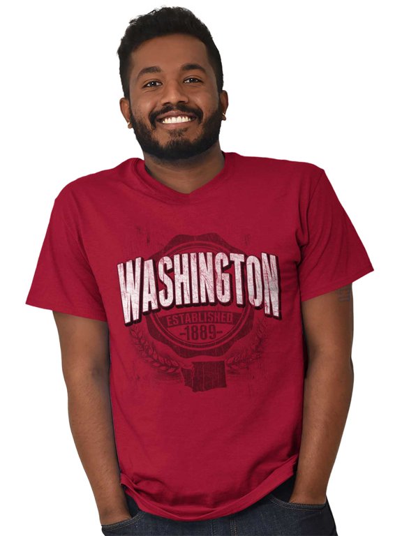 Washington WA Student Campus Pride Men's Graphic T Shirt Tees Brisco Brands M