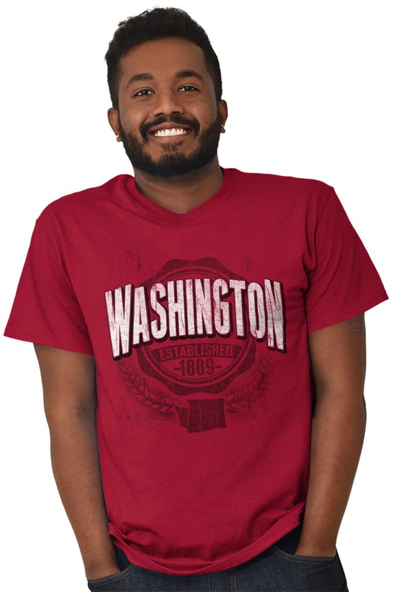 Washington WA Student Campus Pride Plus Size Crewneck Graphic Tee Shirt Brisco Brands 3X
