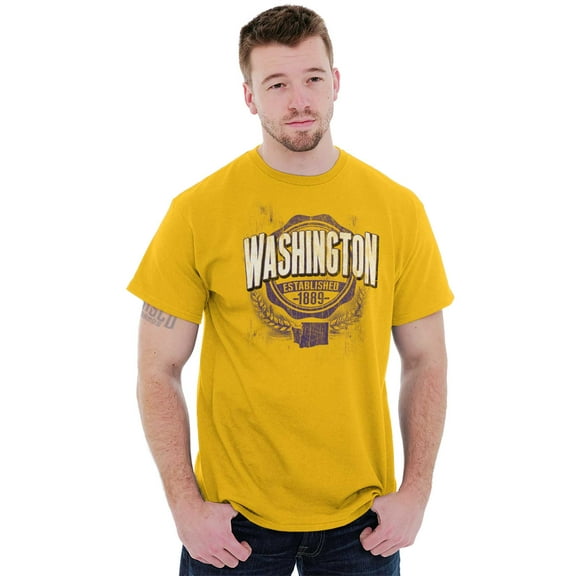 Washington WA Student Campus Pride Plus Size Crewneck Graphic Tee Shirt Brisco Brands 3X