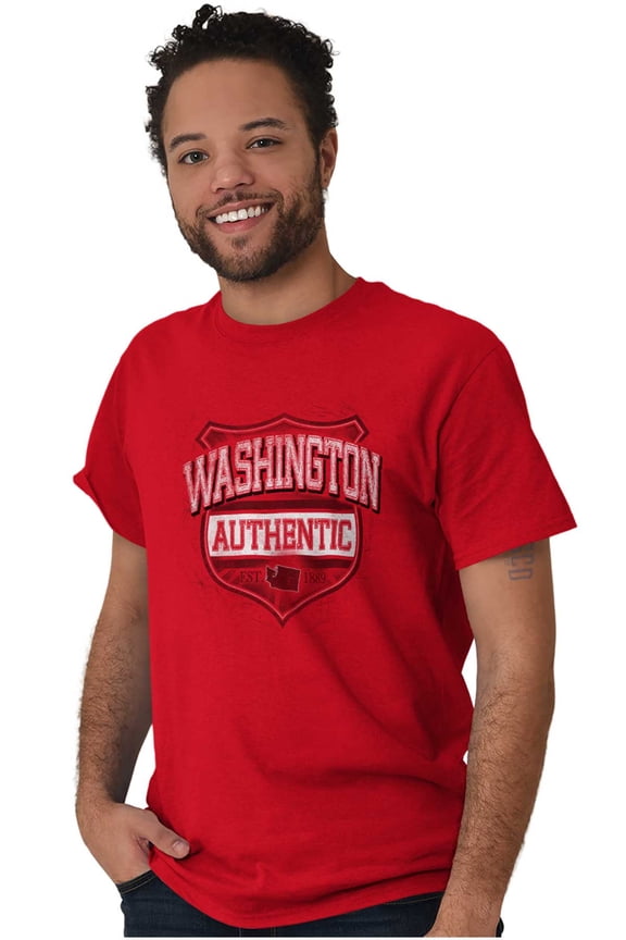 Washington WA Student Pride Gameday Plus Size Crewneck Graphic Tee Shirt Brisco Brands 3X