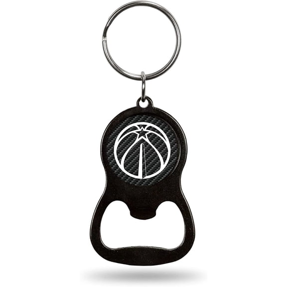 Washington Wizards Keychain Bottle Opener Carbon Fiber Design Metal Basketball
