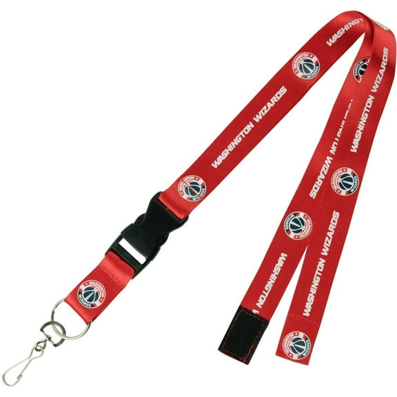 Washington Wizards PSG Red Premium Lanyard 2-sided Breakaway Keychain Basketball