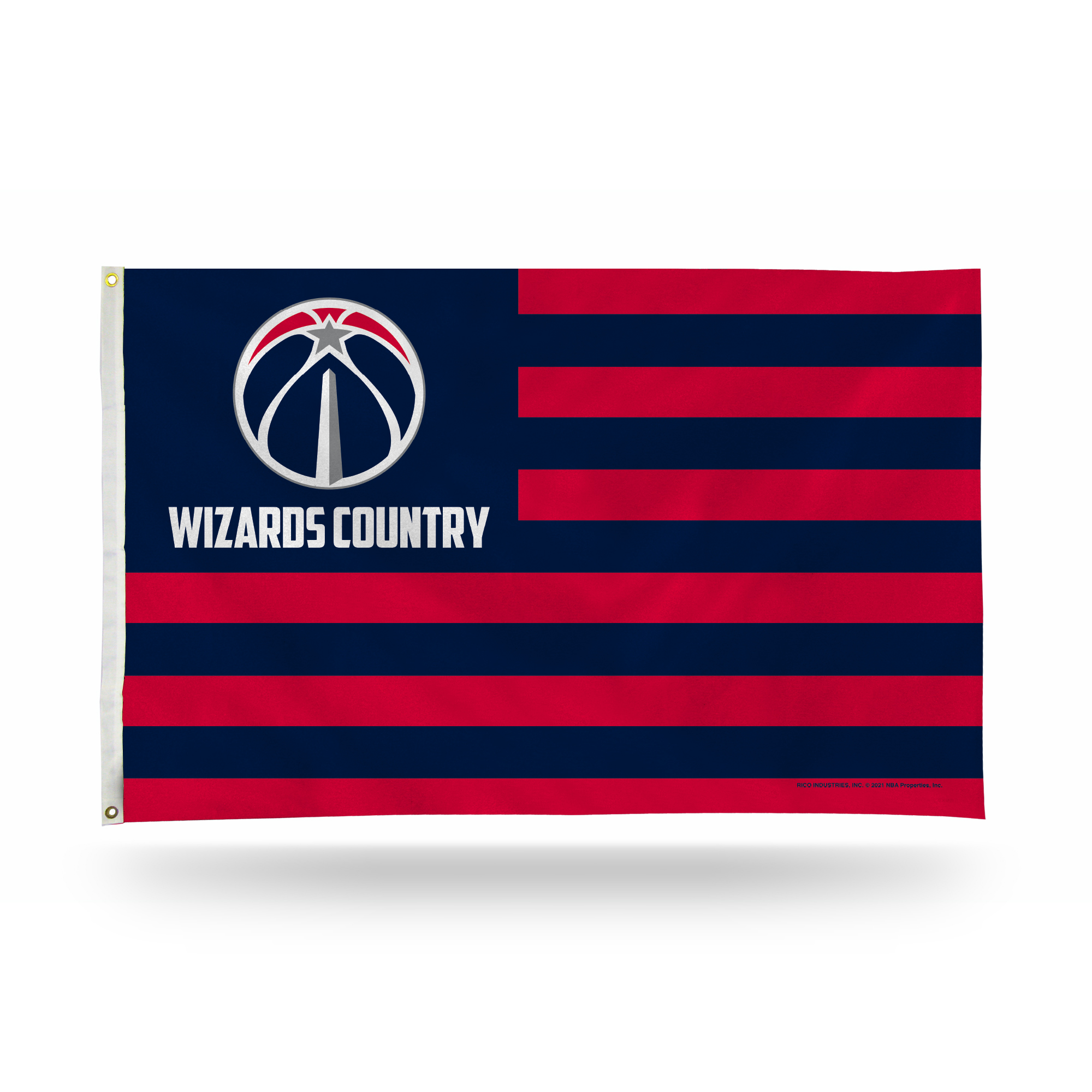 Rico Industries Washington  Basketball 3' x 5' Country Banner Flag  - Indoor or Outdoor Décor - Single Sided