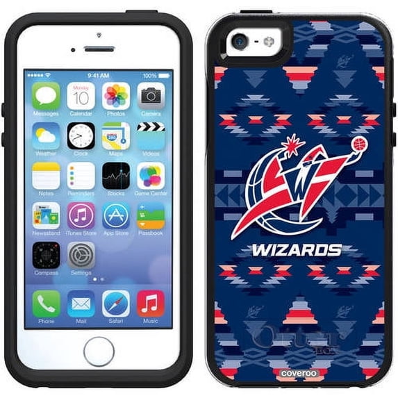 Washington Wizards Tribal Print Design on OtterBox Symmetry Series Case for Apple iPhone 5/5s