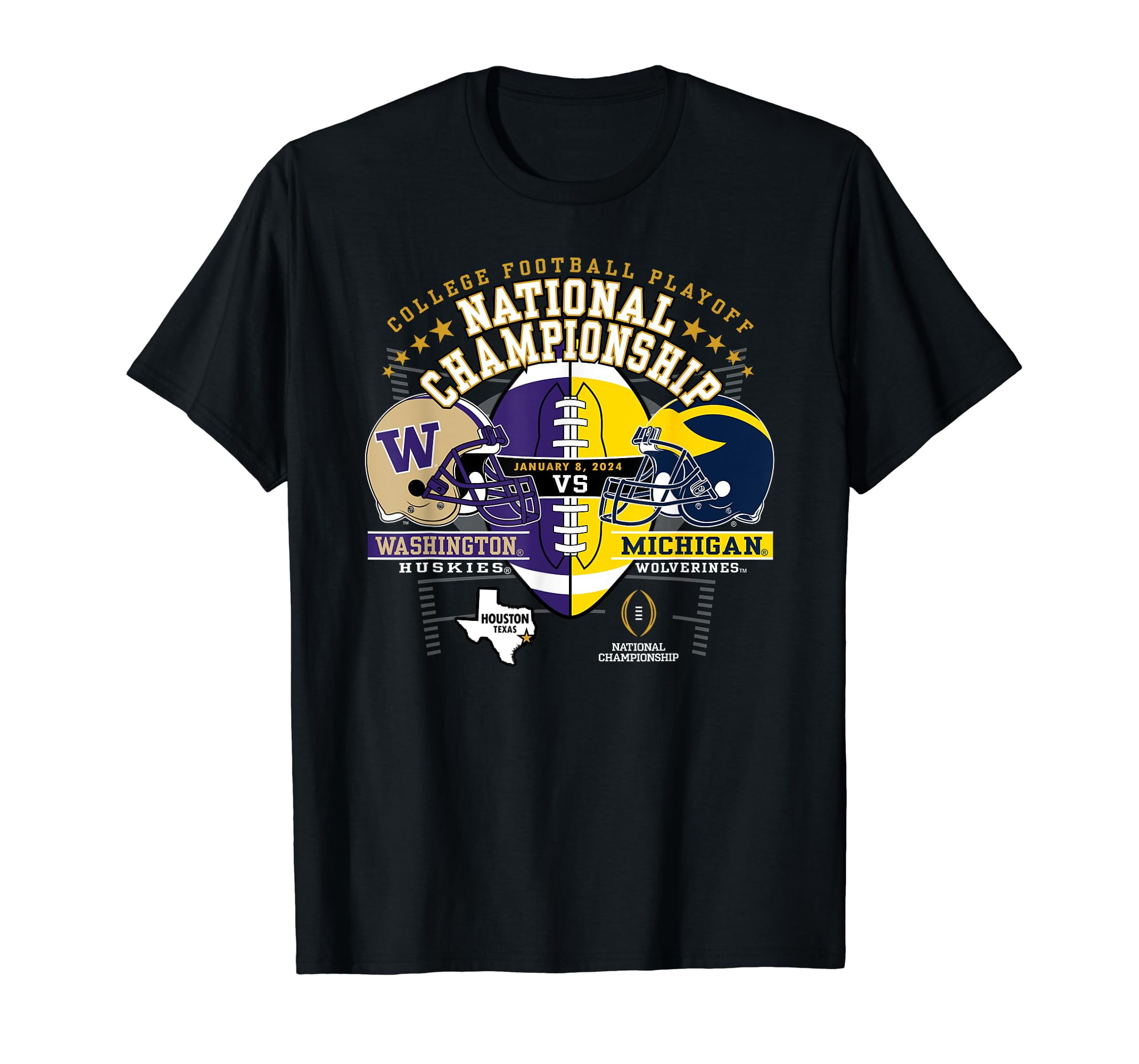Washington vs Michigan 2024 CFP National Championship TShirt