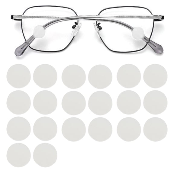 Washranp 10Pairs Silicone Eyeglasses Temple Grips Retainer,Lightweight Comfortable Mini Round Shape Anti-Slip Eyewear Retainer