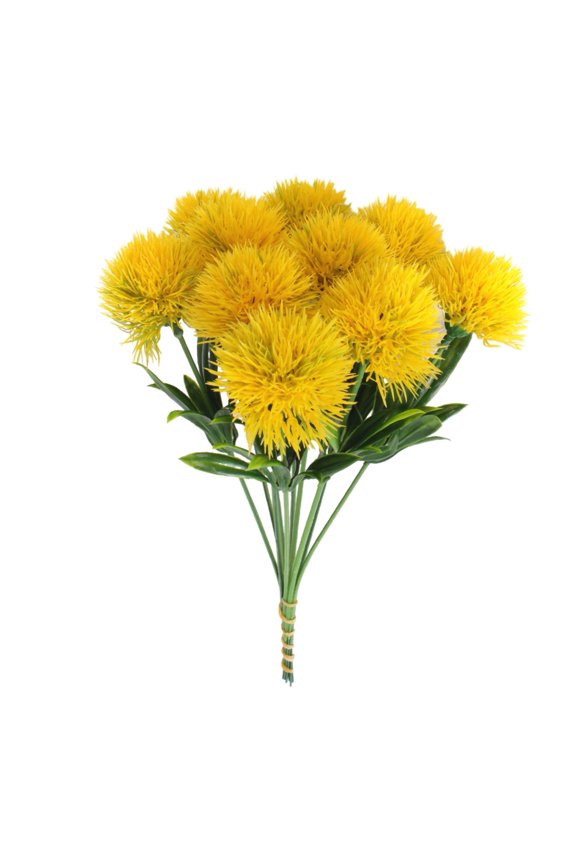 10Pcs Artificial Dandelion Flowers,Faux Silk Flower Plants Bouquet for Home Wedding Decor