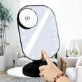 thumbnail image 1 of Washranp 10X Magnifying Mirror,Anti-Fog Suction Cup Easy Mounting Shower Makeup Shaving Mirror Pores Magnifier, 1 of 6
