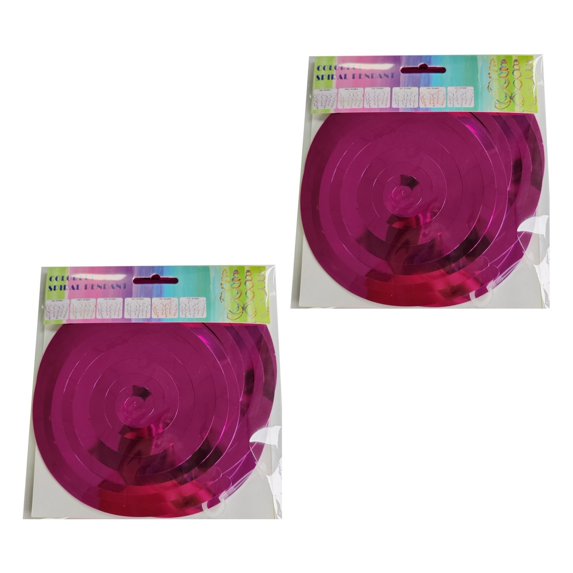 Washranp 12Pcs Hanging Swirl Party Decorations,Plastic Streamer Colorful Double Spiral Foil Decorations for Party Wedding Anniversary Graduation Celebration