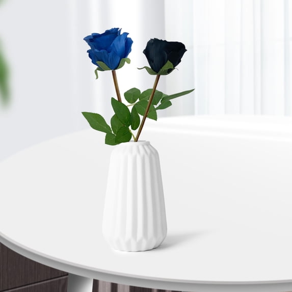 Washranp 1Branch Artificial Flower,Faux Silk Rose Flower Bouquet for Wedding Home Valentines Day Decor