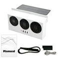 thumbnail image 1 of Washranp 1Set Automatic Solar Powered Car Exhaust Fan,Portable Low Noise Vehicle Ventilation Cooling Fan Energy Air Vent Radiator Fans, 1 of 5