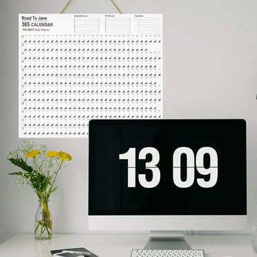 Washranp  2023 Wall Calendar,Schedule Calendar Clear Print with Stickers Wall Calendar for Home Schooling Plan Schedule