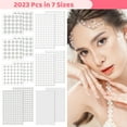 thumbnail image 1 of Washranp 2023Pcs Faux Pearl Stickers Self Adhesive,3D White Plastic Pearl Nail Art Charms Half Round Decorations for Face Nail Hair Phone Art Craft, 1 of 8