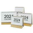 Washranp 2024 Desk Calendar,Mini Desk Tent Calendar Planner Standing