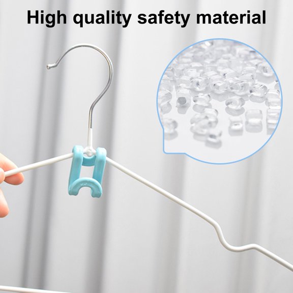 Washranp 20Pcs Clothes Hanger Connector Hooks,Multi-Layer Mini Cascading Hanger Hooks Heavy Duty Space Saving Hanger Extender Clips for Outfit Closet Velvet
