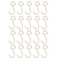 thumbnail image 1 of Washranp 20Pcs Front Door Wreath Hangers,Reusable Metal Star Shaped Hangers Christmas Tree Hooks for Xmas Party Holiday Christmas Ornament, 1 of 4