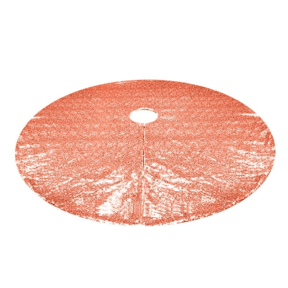 Washranp 24/35inch Sequin Christmas Tree Skirt,Vibrant Color Xmas Tree Mat for Christmas Holiday Party Decorations