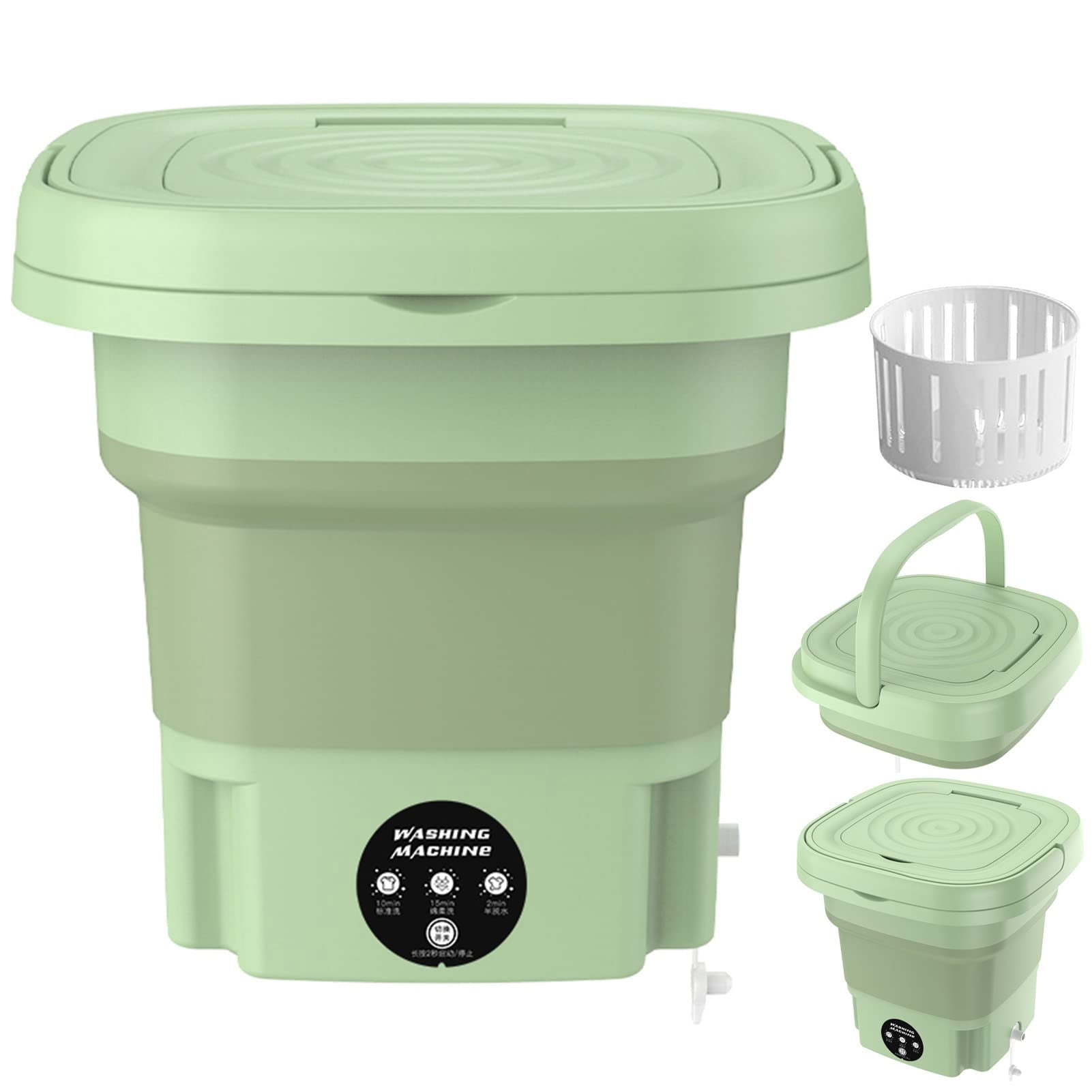 Washranp 270.54oz Portable Washing Machine High Capacity Foldable Mini Washer with 3 Modes Deep Cleaning Half Automatic Washt Machine Soft Spin Dry for Socks Baby Clothes Towels Walmart