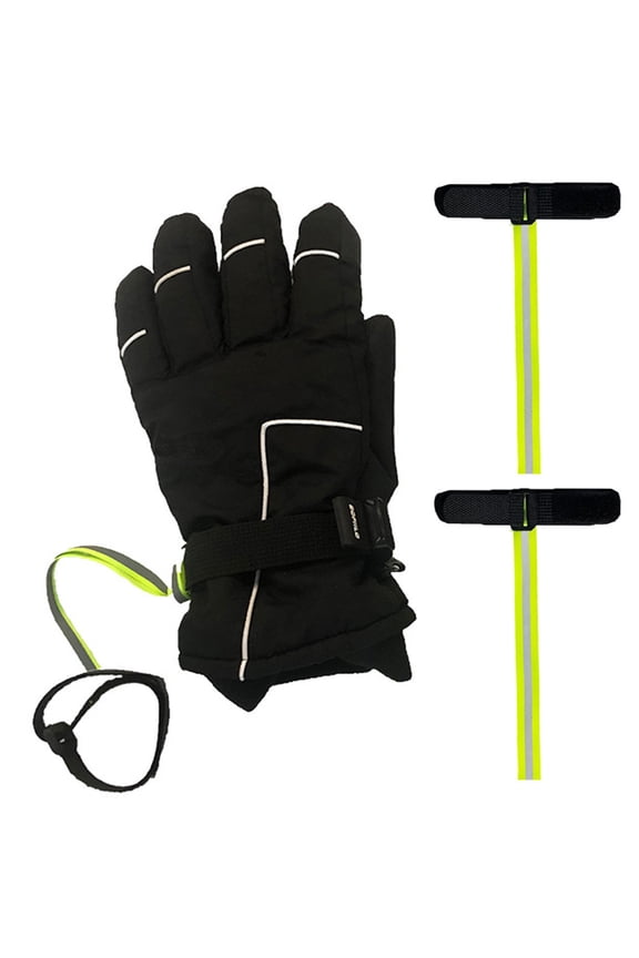 4Pcs Sport Glove Strap,Lightweight Elastic Wrist Leash Adjustable Ski Gloves Safety Belts for Hanging Glove Outdoor