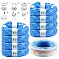 thumbnail image 1 of Washranp 8Pcs Baby Diaper Pail Refill Bags,PE Material Large Capacity Seal Diaper Bin Trash Bags Blue, 1 of 8