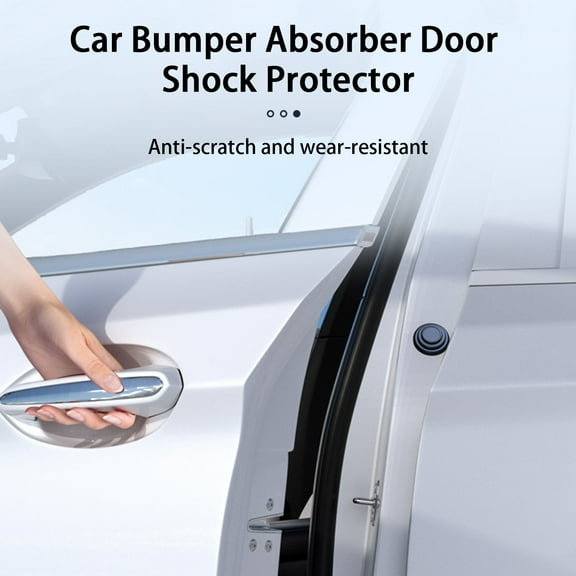 Washranp 8Pcs Car Door Shock Absorber Cushion Gasket,Silicone Anti-collision Soundproof Car Door Bumper Protector Sticker for Car Accessories